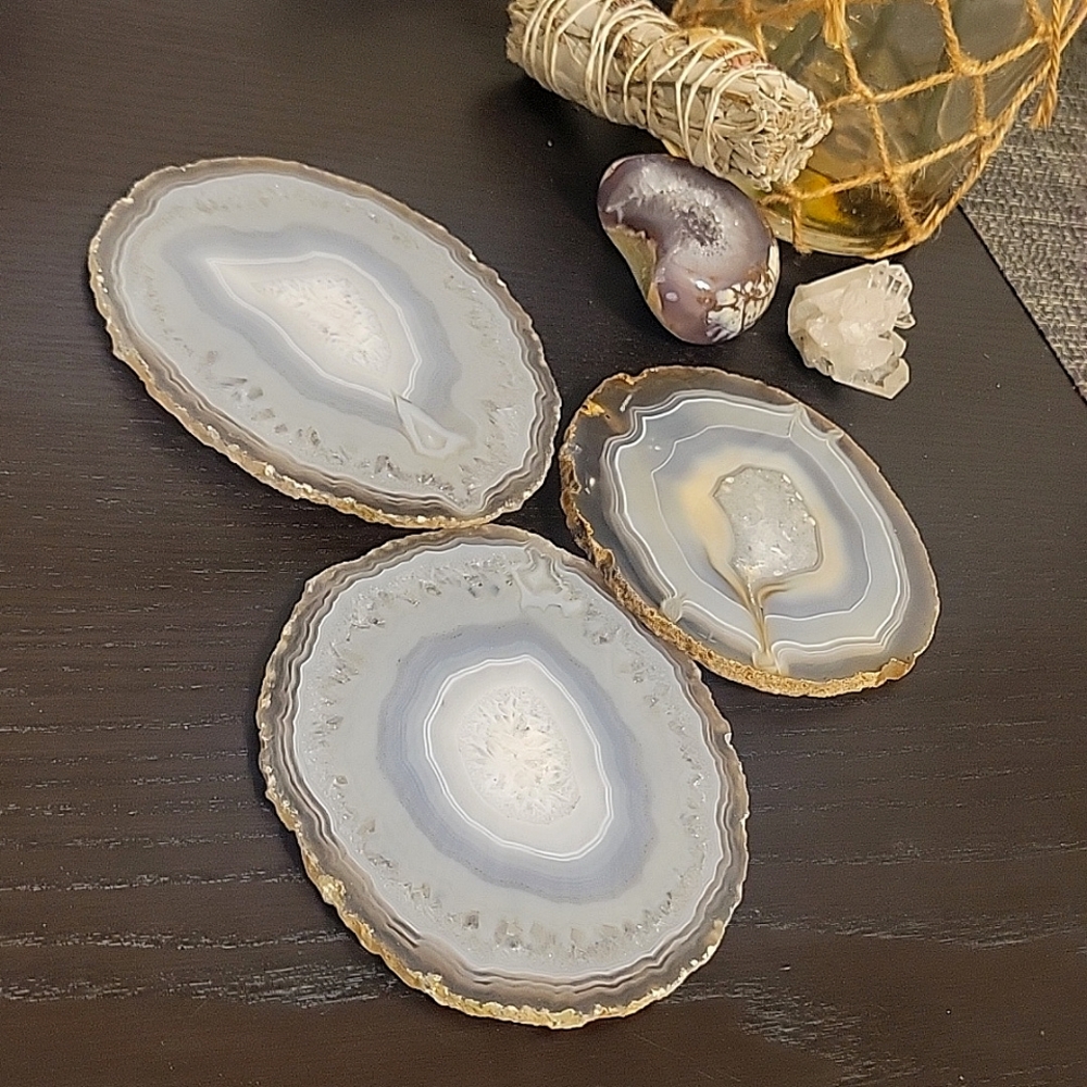 AGATE SLICE THREESOME 👀 ~ Gift Set of 3